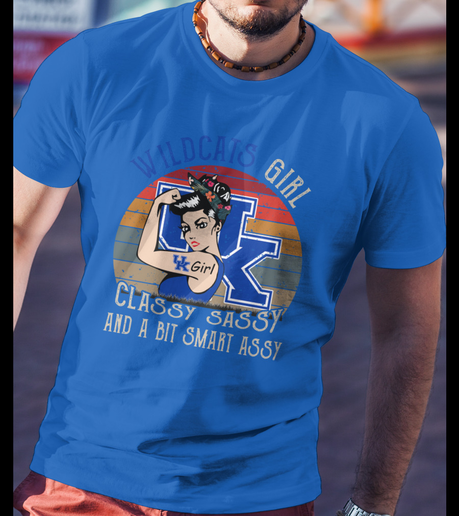 Wildcats Girl Classy Sassy And A Bit Smart Assy Uk Girl T-Shirt