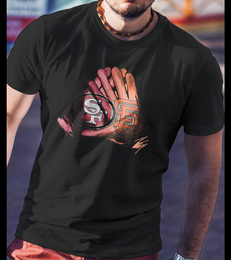 49ers And Giants For Life Football Baseball Fol T-Shirt