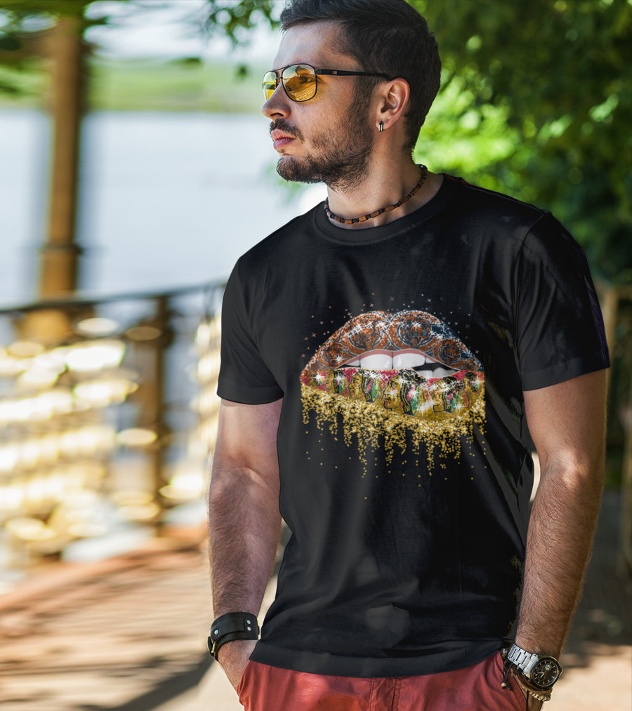 Lip Chicago Blackhawks Lips T-Shirt