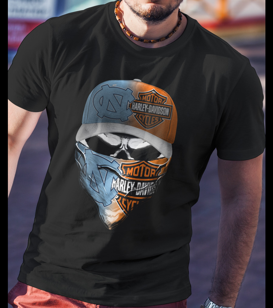 North Carolina Tar Heels Harley Davidson Crossover T-Shirt