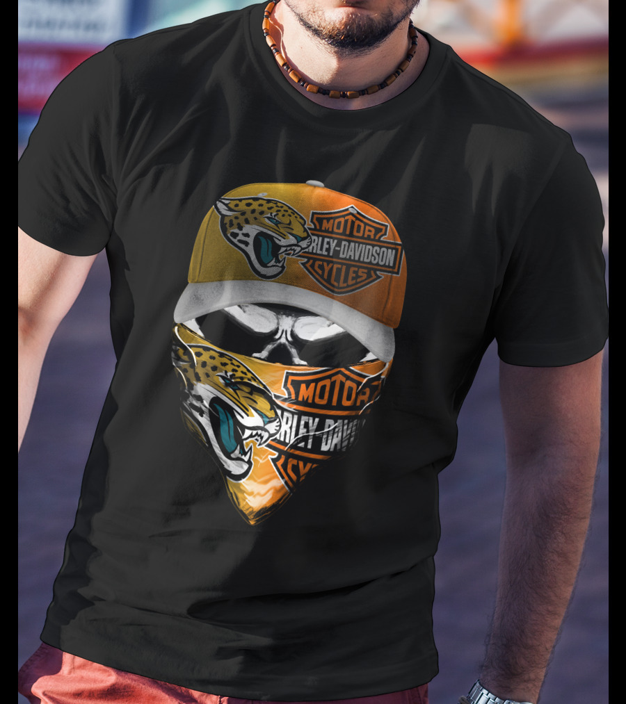 Jacksonville Jaguars Harley Davidson 15Hl Fusion T-Shirt