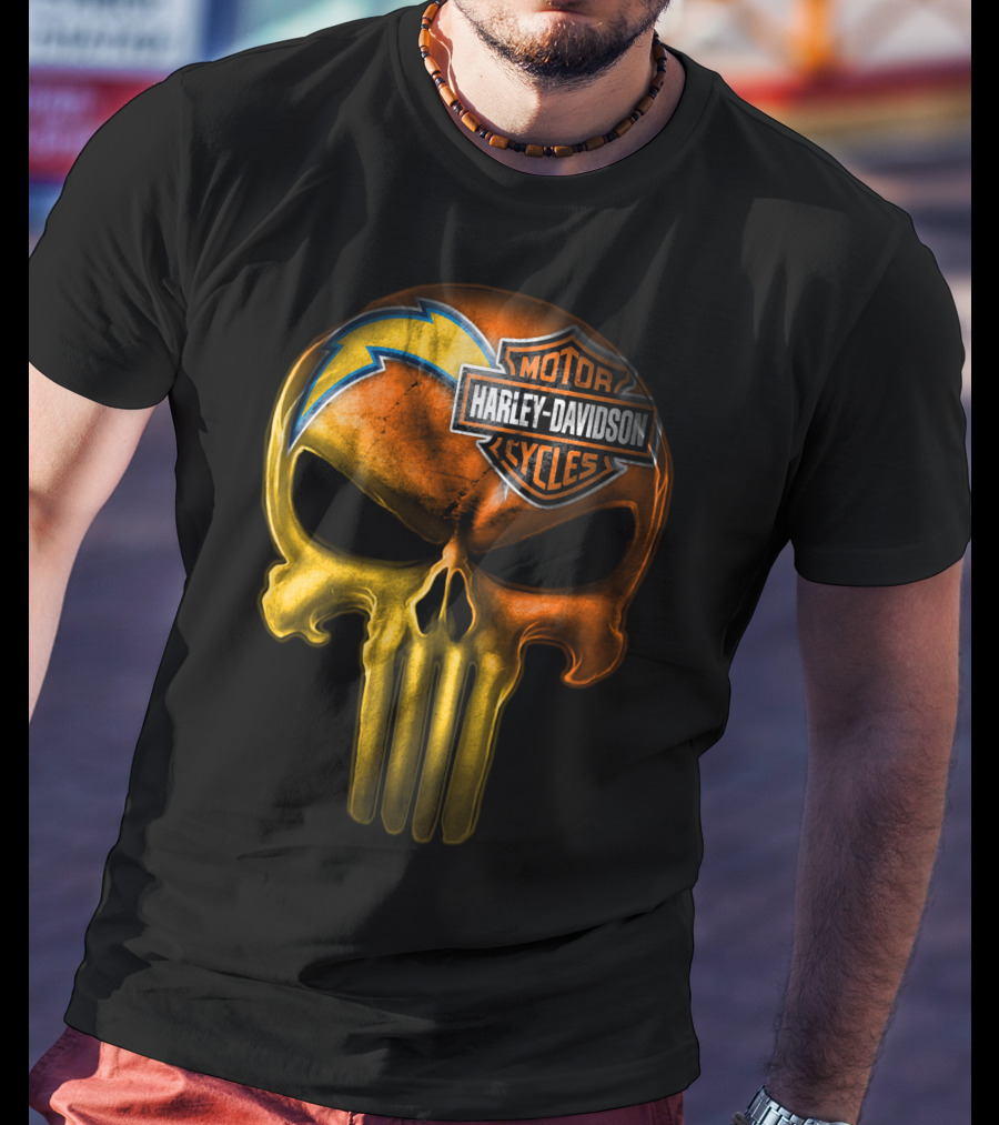 Harley Davidson Punisher Skull Chargers T-Shirt