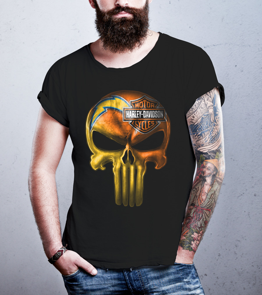 Harley Davidson Punisher Skull Chargers T-Shirt