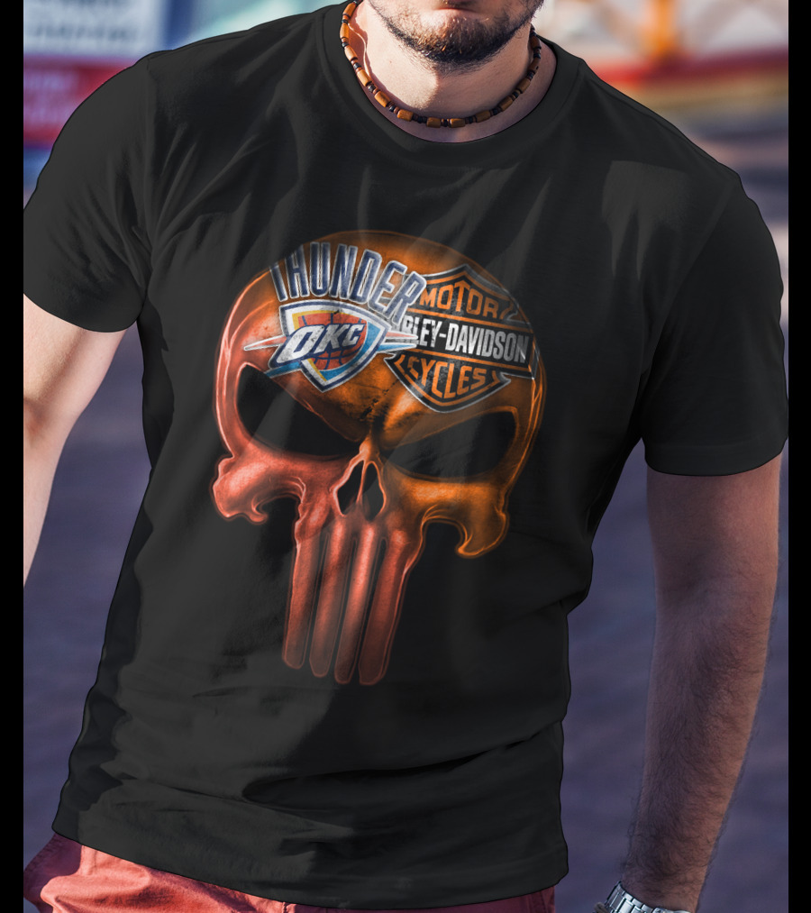 Thunder Okc Harley Davidson Motorcycles T-Shirt
