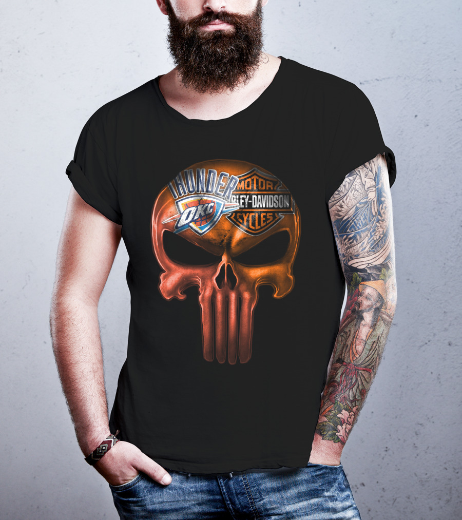 Thunder Okc Harley Davidson Motorcycles T-Shirt