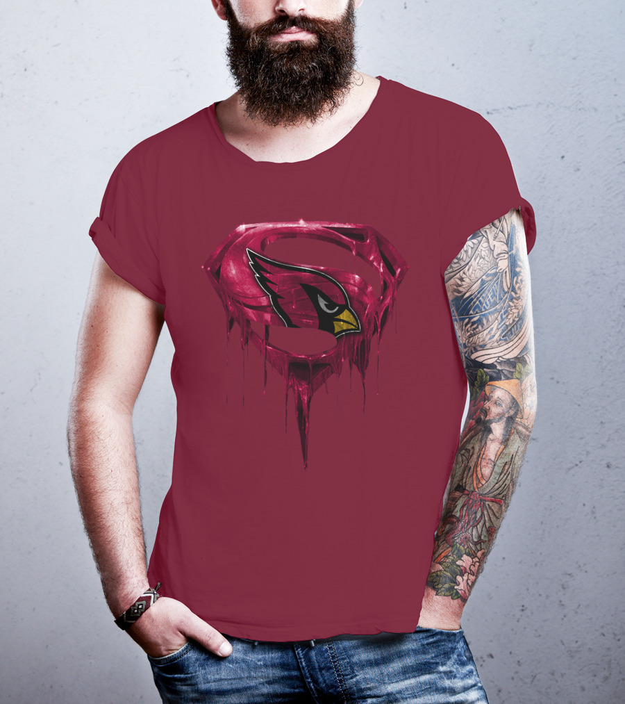 Arizona Cardinals Dripping Superman T-Shirt
