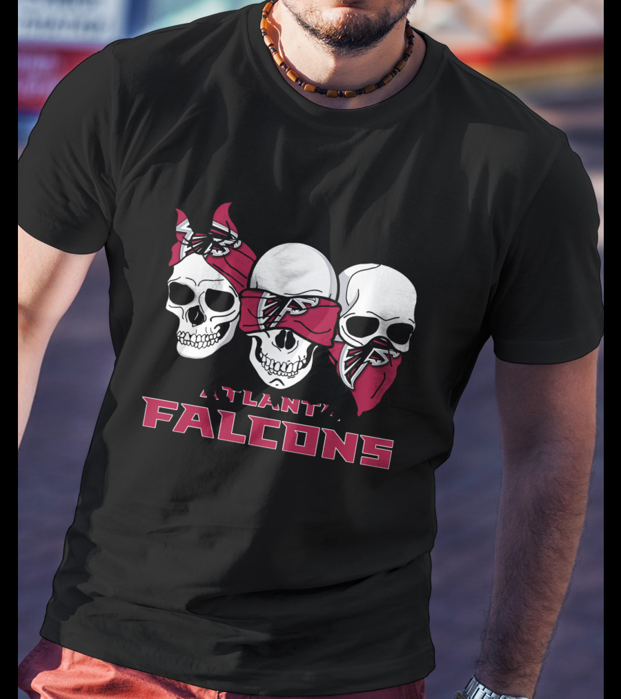 Skull Atlanta Falcons T-Shirt