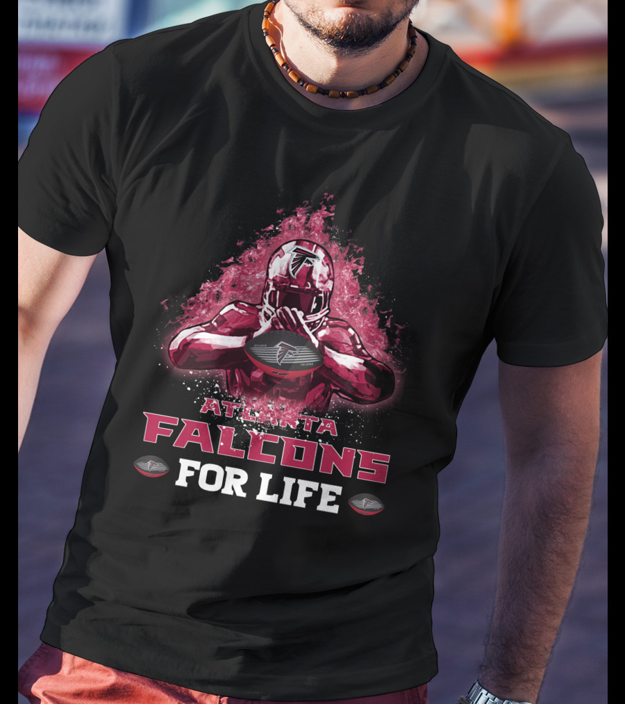 Atlanta Falcons For Life Football Player T-Shirt