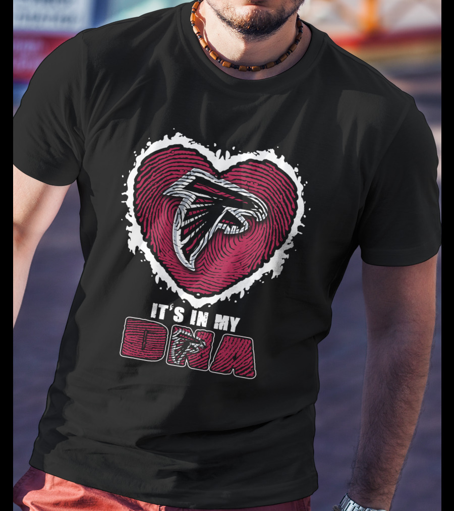 It's In My DNA Atlanta Falcons Heart T-Shirt