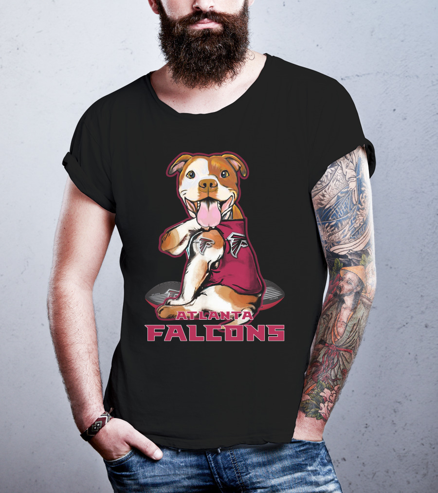 Pittbull Atlanta Falcons Dog T-Shirt