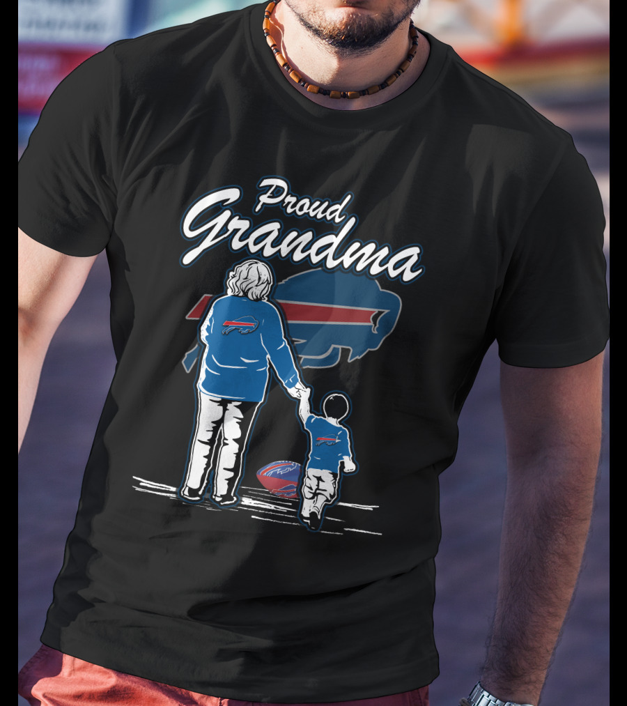 Proud Grandma Buffalo Bills Family Football Fandom T-Shirt
