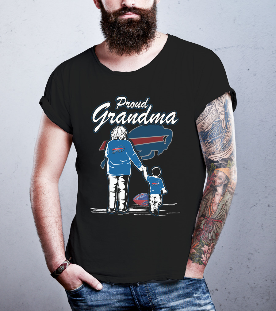 Proud Grandma Buffalo Bills Family Football Fandom T-Shirt