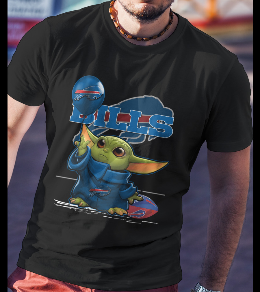 Yoda Bills Buffalo Football Balloon T-Shirt