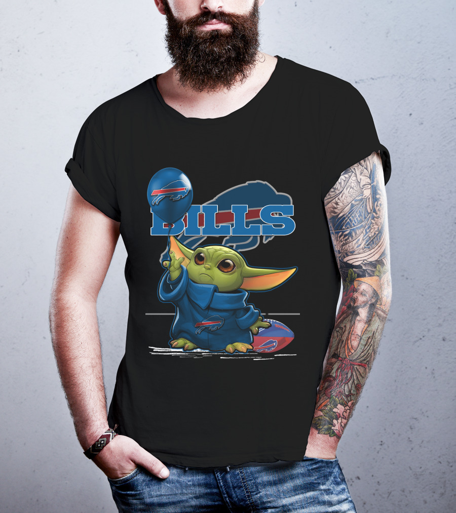 Yoda Bills Buffalo Football Balloon T-Shirt