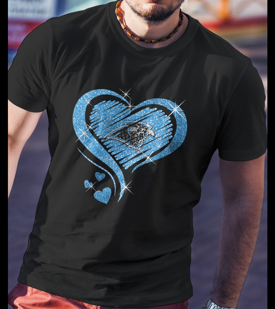 Heart Diamond Carolina Panthers Fan Passion T-Shirt