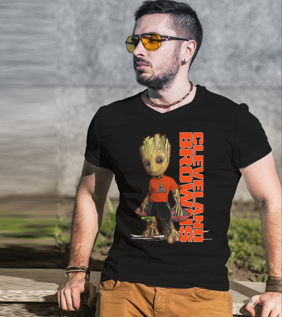 Groot Cleveland Browns NFL Team Spirit T-Shirt