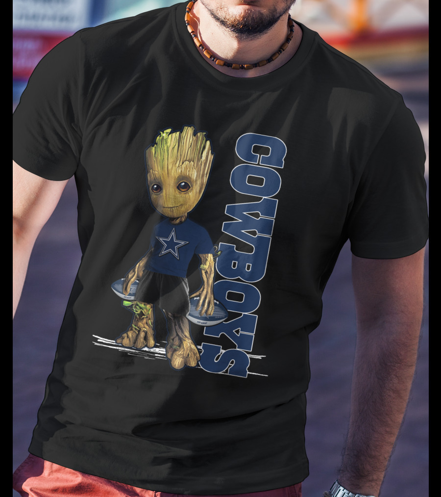 Groot V1 Dallas Cowboys Nfl Team T-Shirt