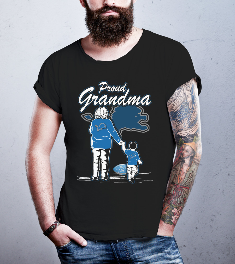 Proud Grandma Detroit Lions Family Togetherness And Team Spirit T-Shirt