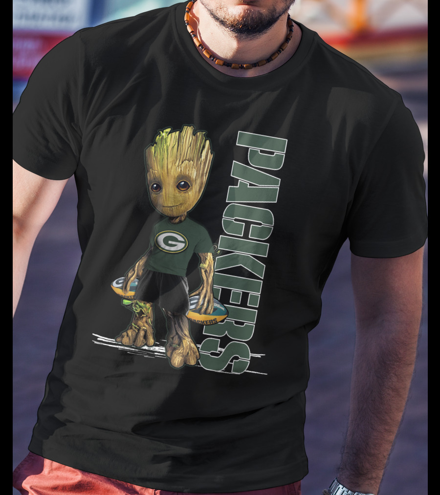 Groot Green Bay Packers Football Fans T-Shirt
