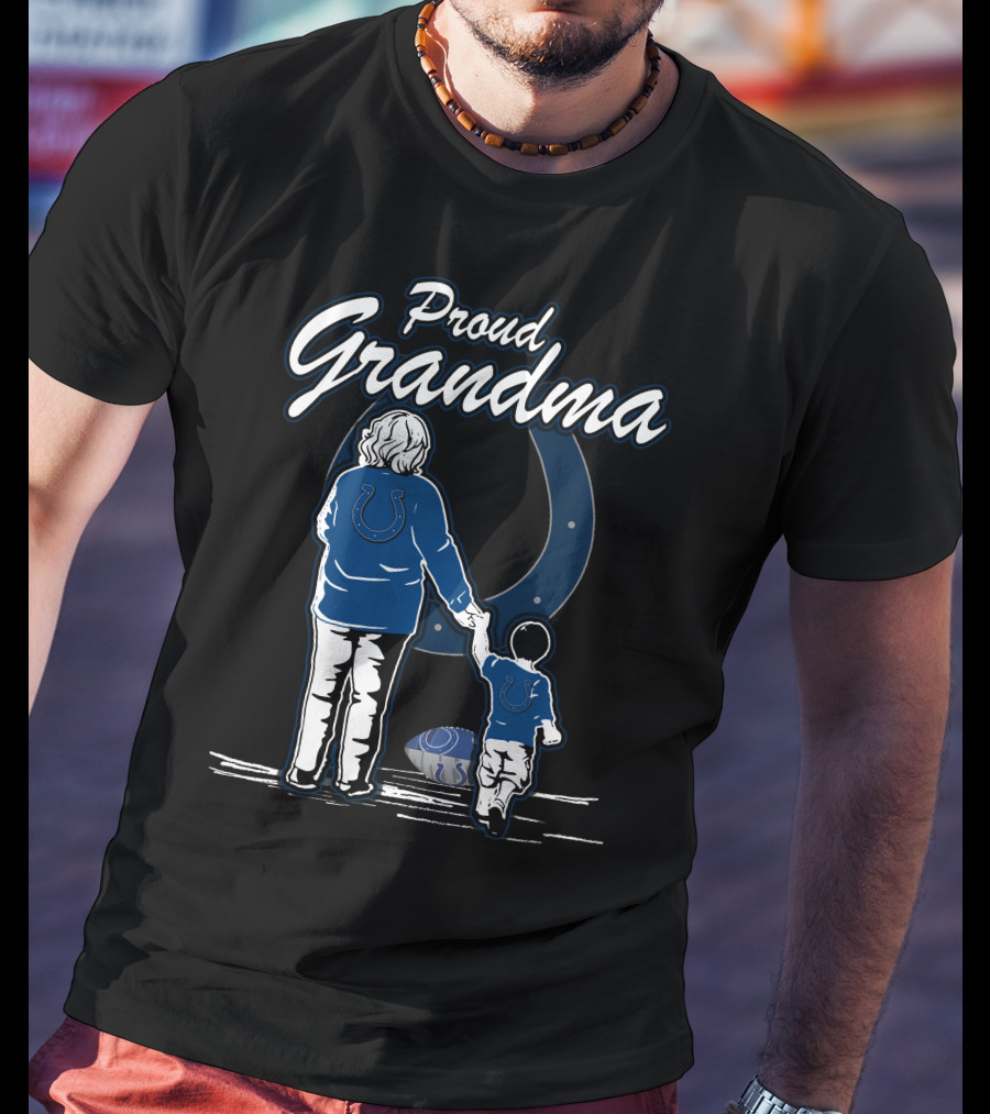 Proud Grandma Indianapolis Colts Family Football Fan T-Shirt