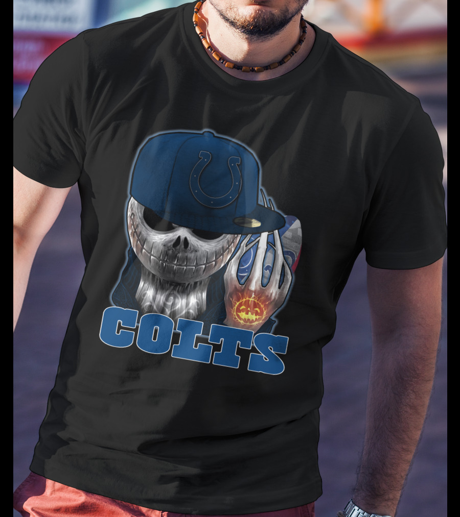 Jackskull Halloween Indianapolis Colts Spirit T-Shirt