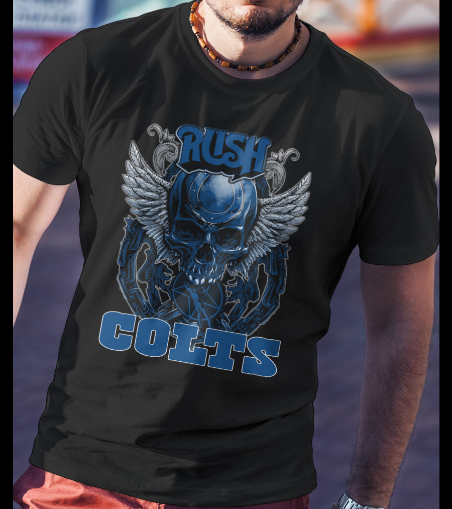 Rush Colts Winged Skull T-Shirt