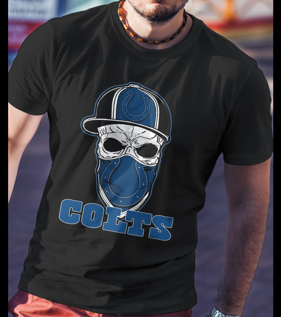 Colts Skull Hat With Indianapolis Colts T-Shirt