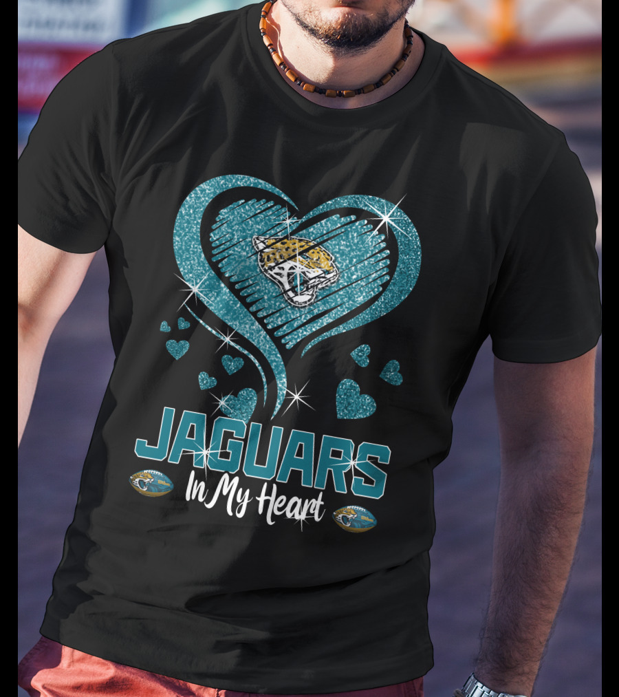 Jaguars In My Heart Jacksonville T-Shirt