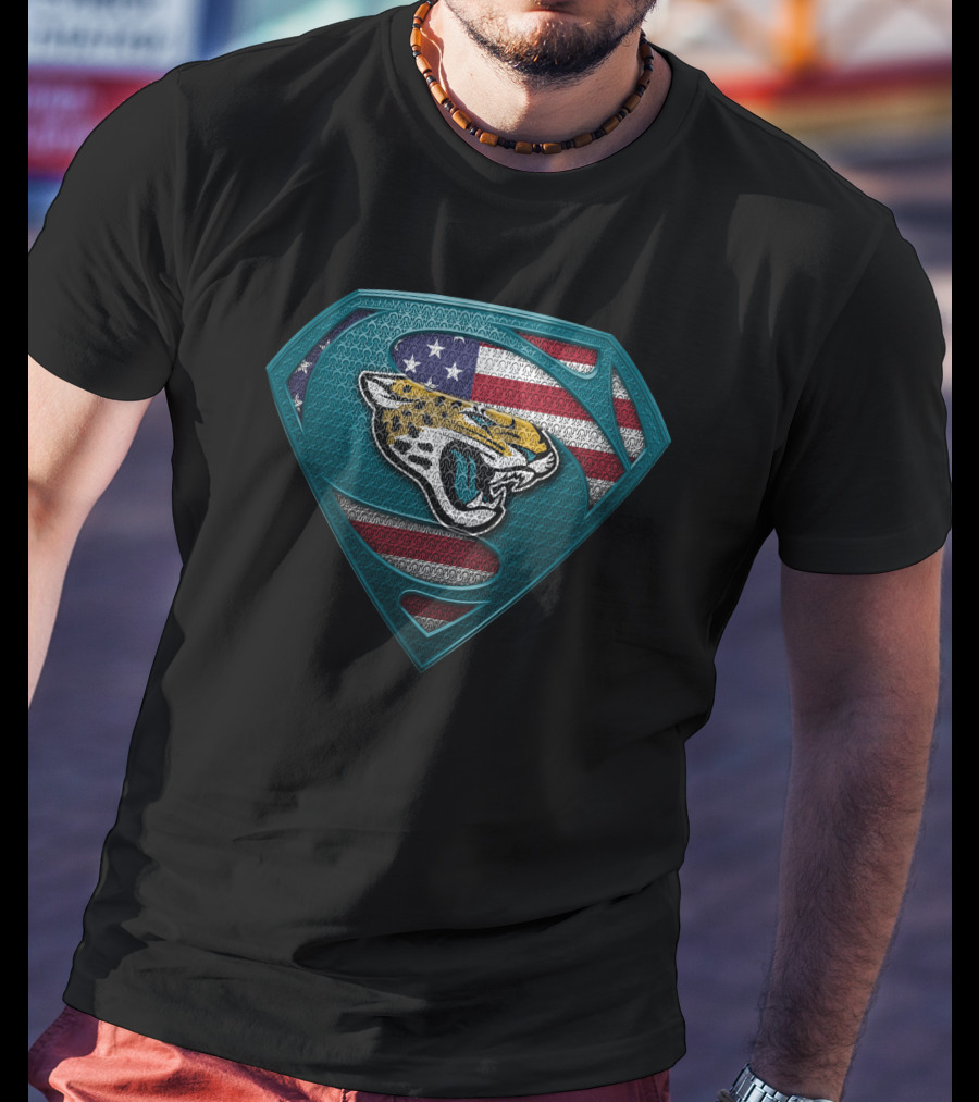 Jacksonville Jaguars American Flag Super T-Shirt