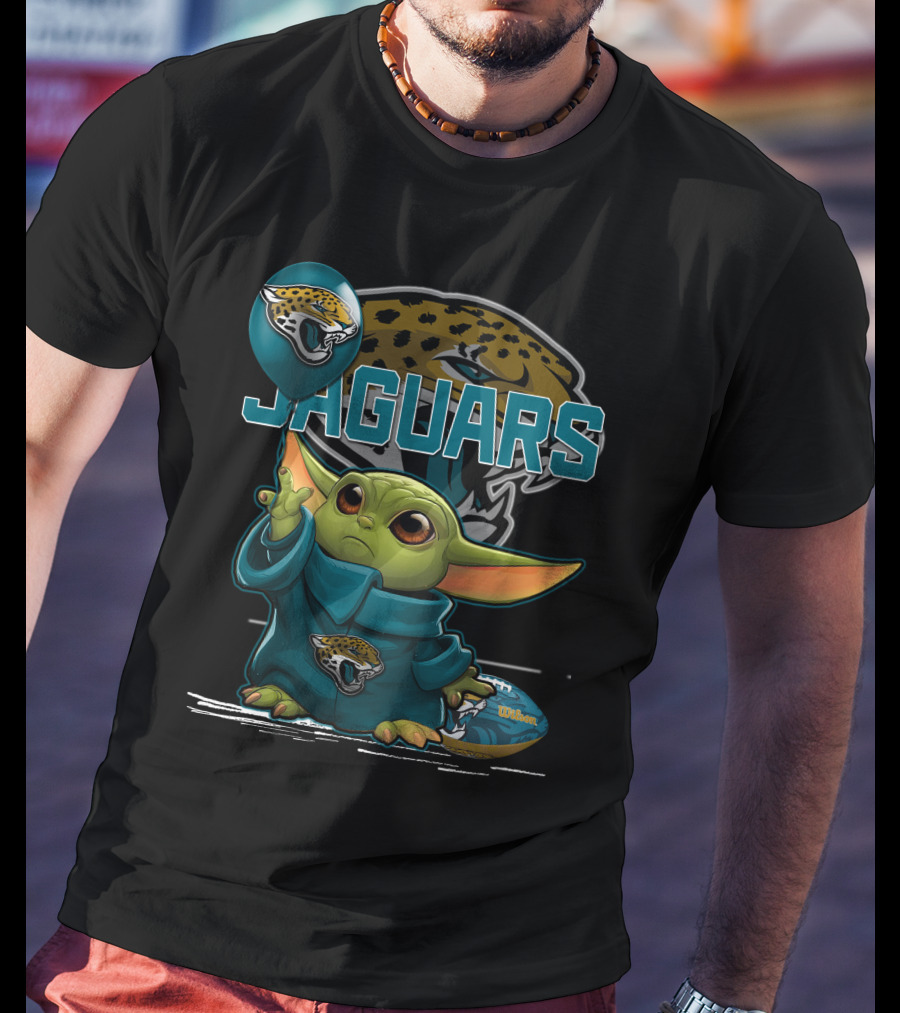Jacksonville Jaguars Yoda Balloon Wilson Football T-Shirt