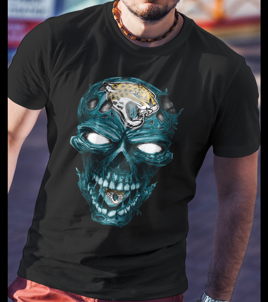 Skull Jacksonville Jaguars T-Shirt