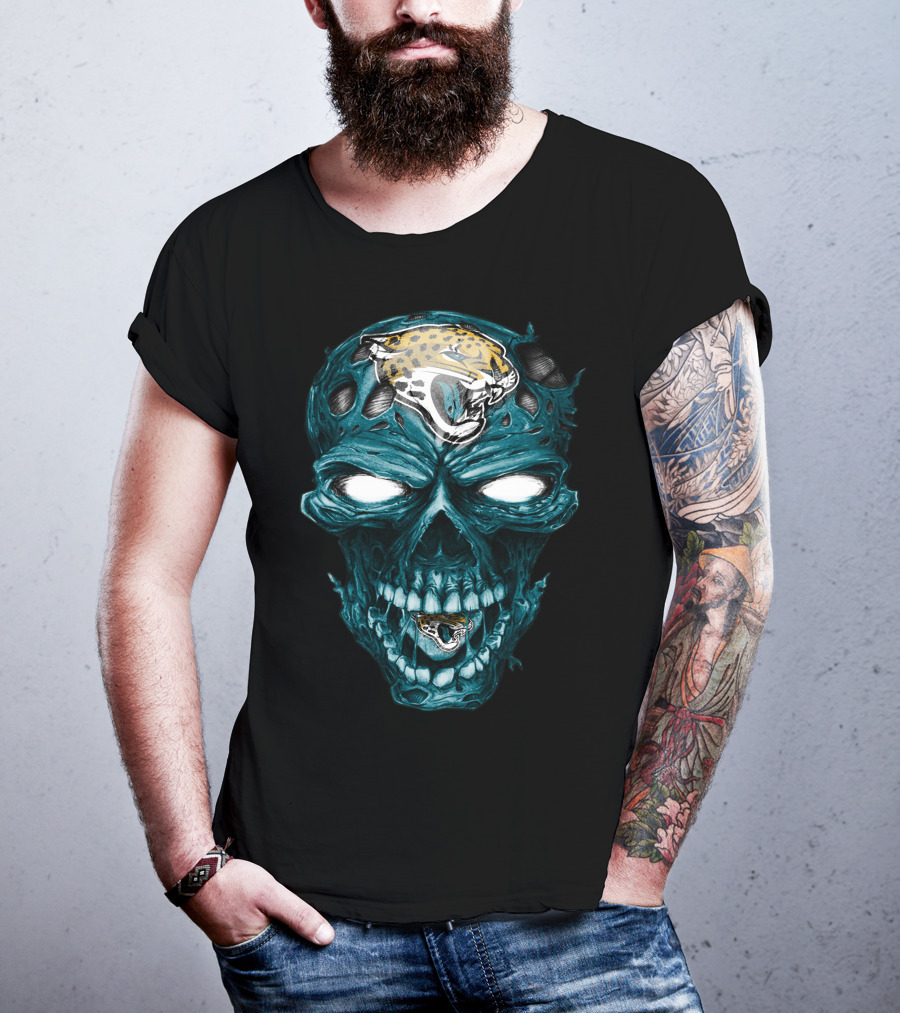 Skull Jacksonville Jaguars T-Shirt