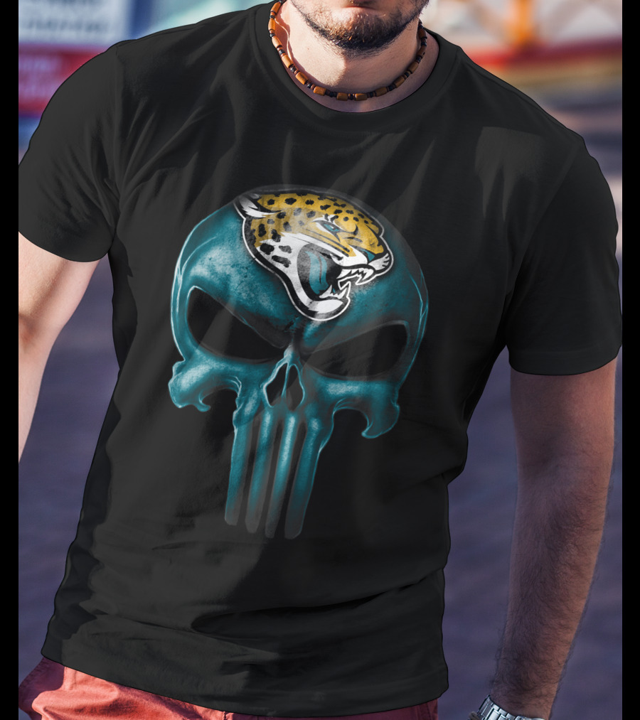Skull Jacksonville Jaguars Punisher T-Shirt