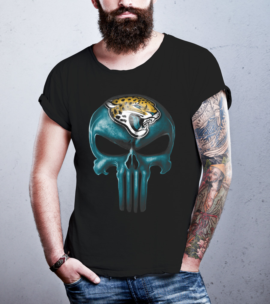 Skull Jacksonville Jaguars Punisher T-Shirt
