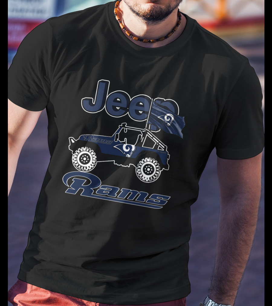 Jeep Los Angeles Rams Off-Road Adventure Fan Gear T-Shirt