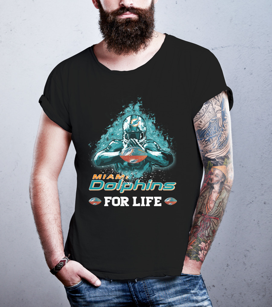 Miami Dolphins For Life Football T-Shirt