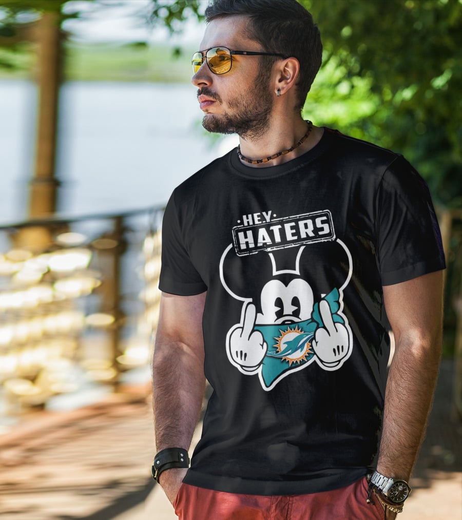 HEY HATERS Mick Miami Dolphins T-Shirt
