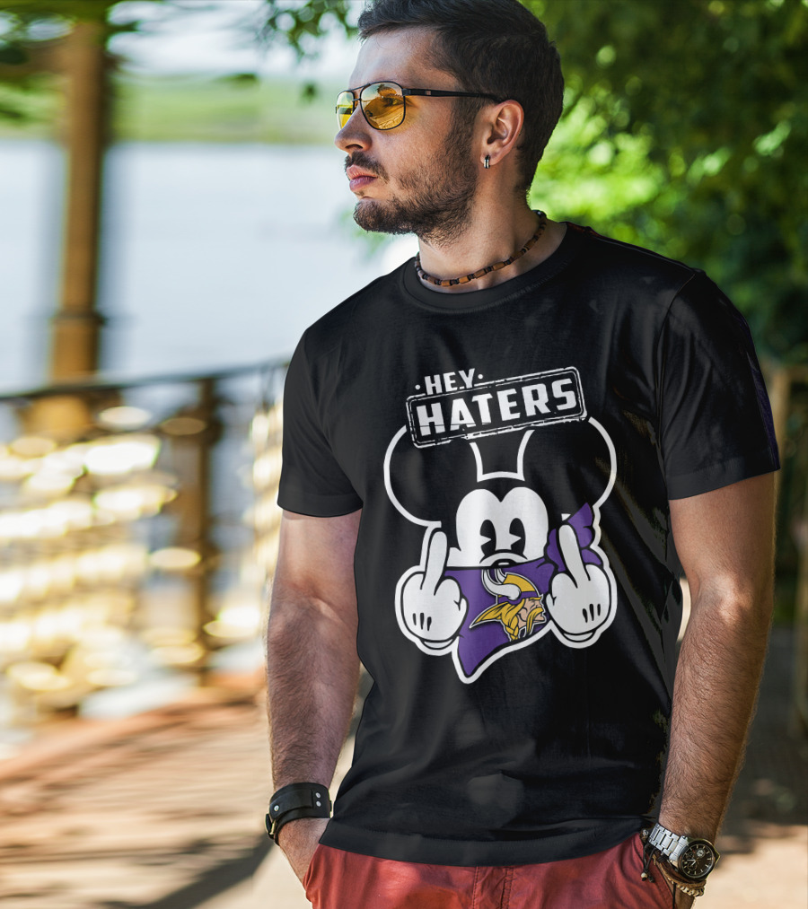 Mick Hey Haters Minnesota Vikings T-Shirt