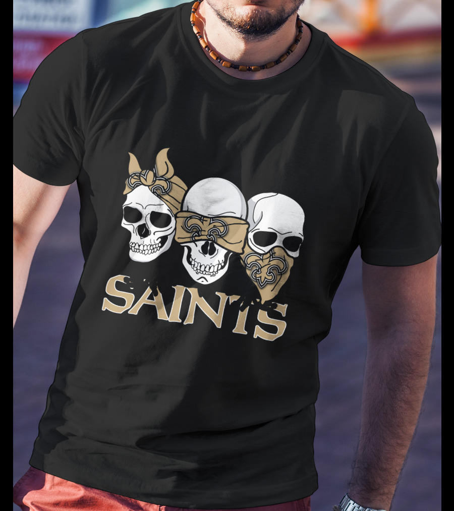 Saints Three Skull New Orleans T-Shirt