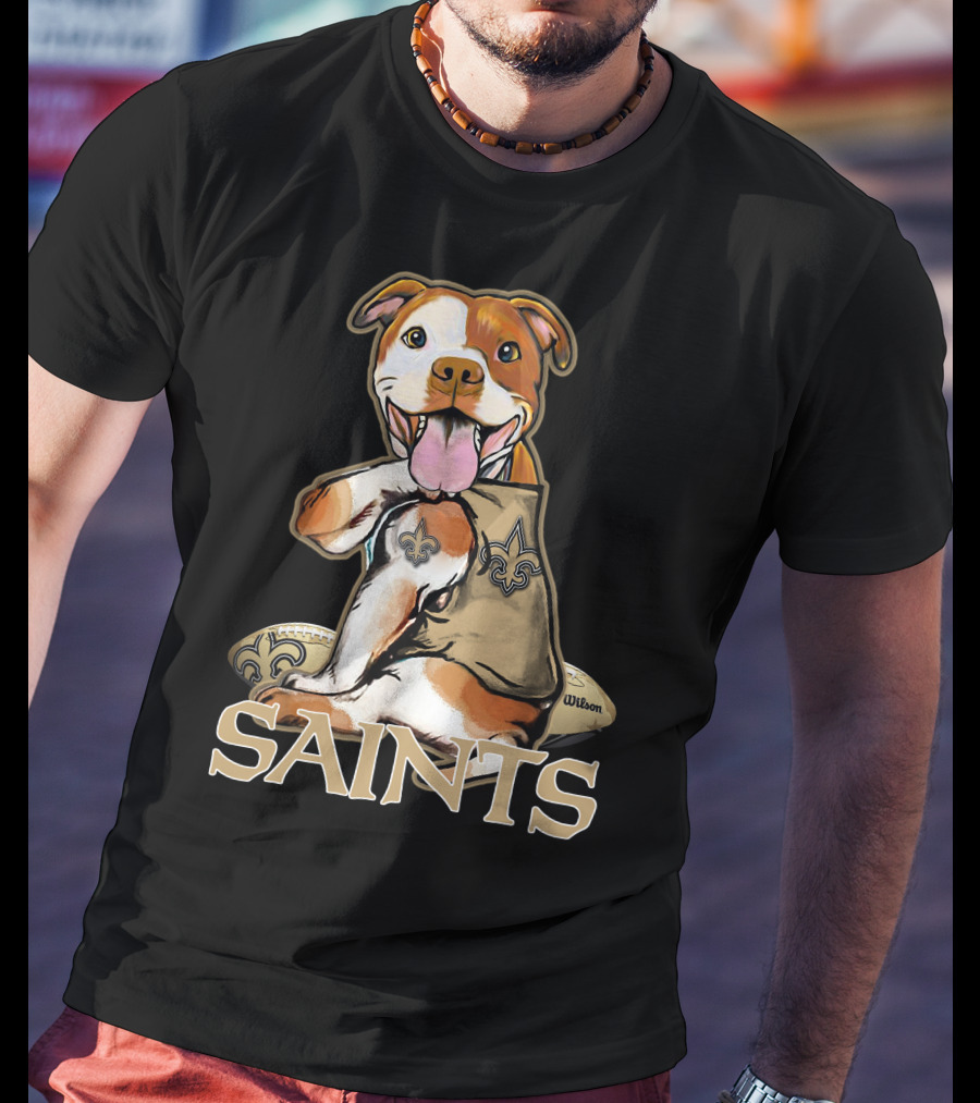 Pittbull Wilson Fleur-de-Lis Saints T-Shirt