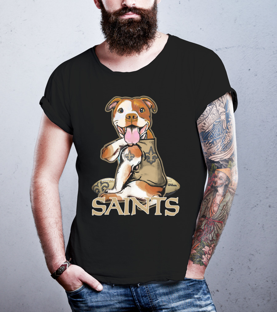 Pittbull Wilson Fleur-de-Lis Saints T-Shirt