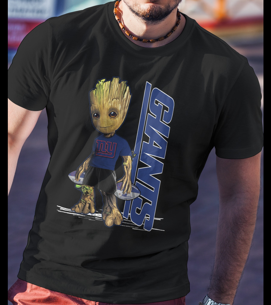 Groot New York Giants NFL Character Crossover T-Shirt