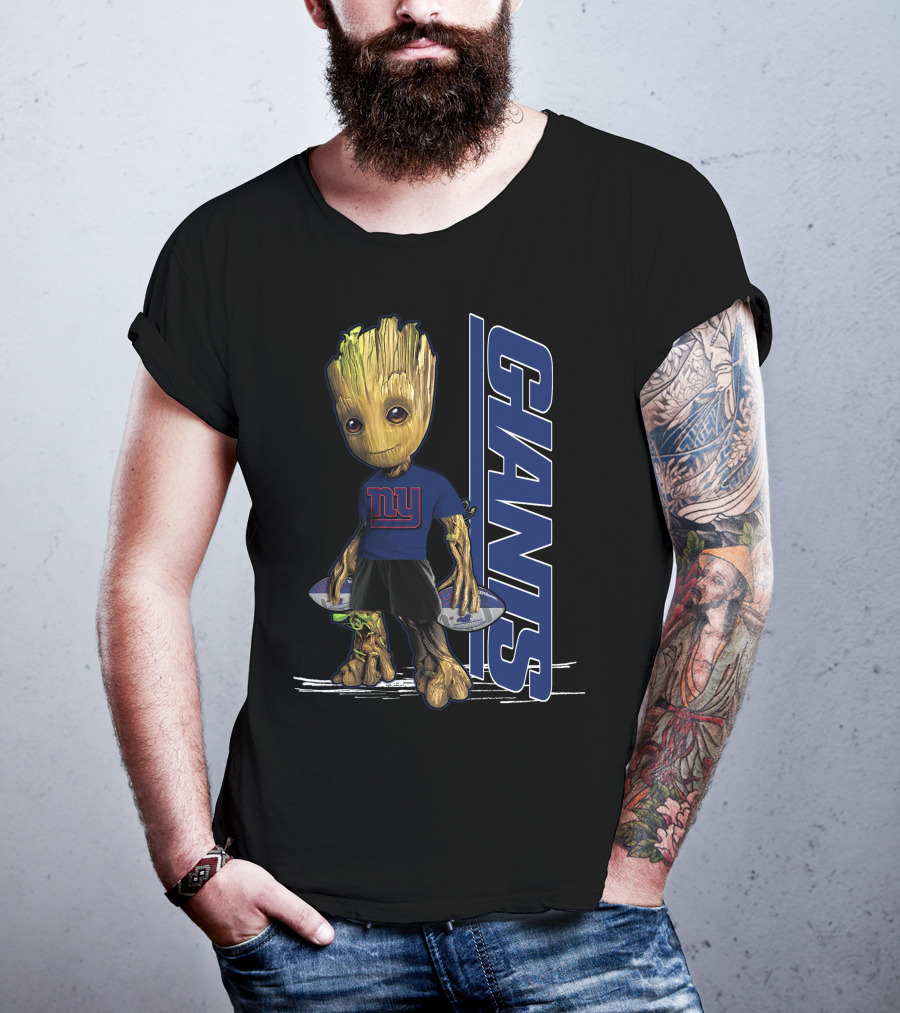 Groot New York Giants NFL Character Crossover T-Shirt