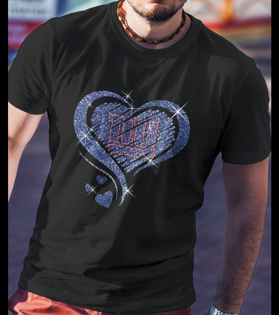 Heart Diamond NY Giants T-Shirt
