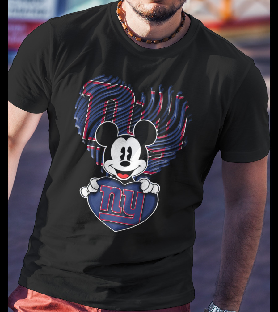 Mick NY Giants Heart T-Shirt