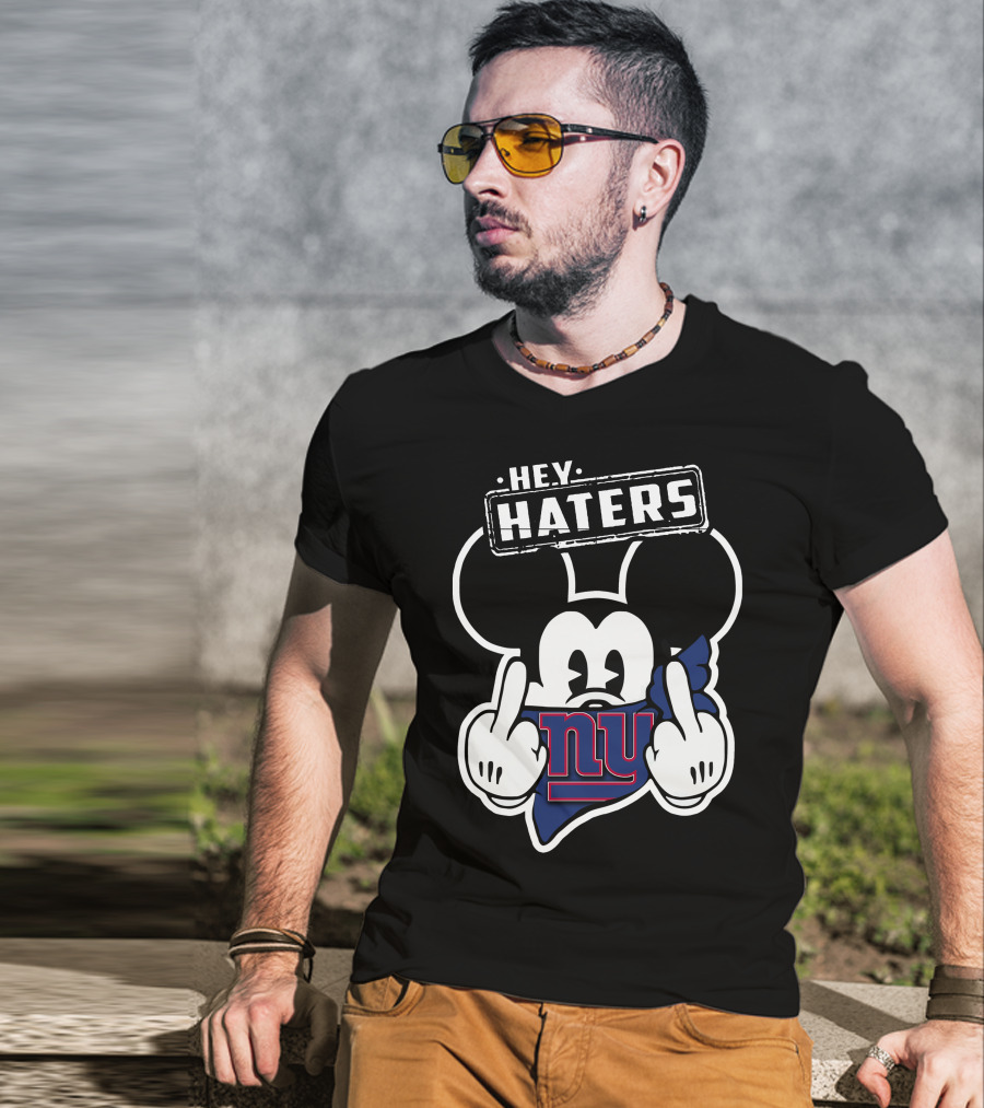 Hey Haters Mick V2 New York Giants T-Shirt