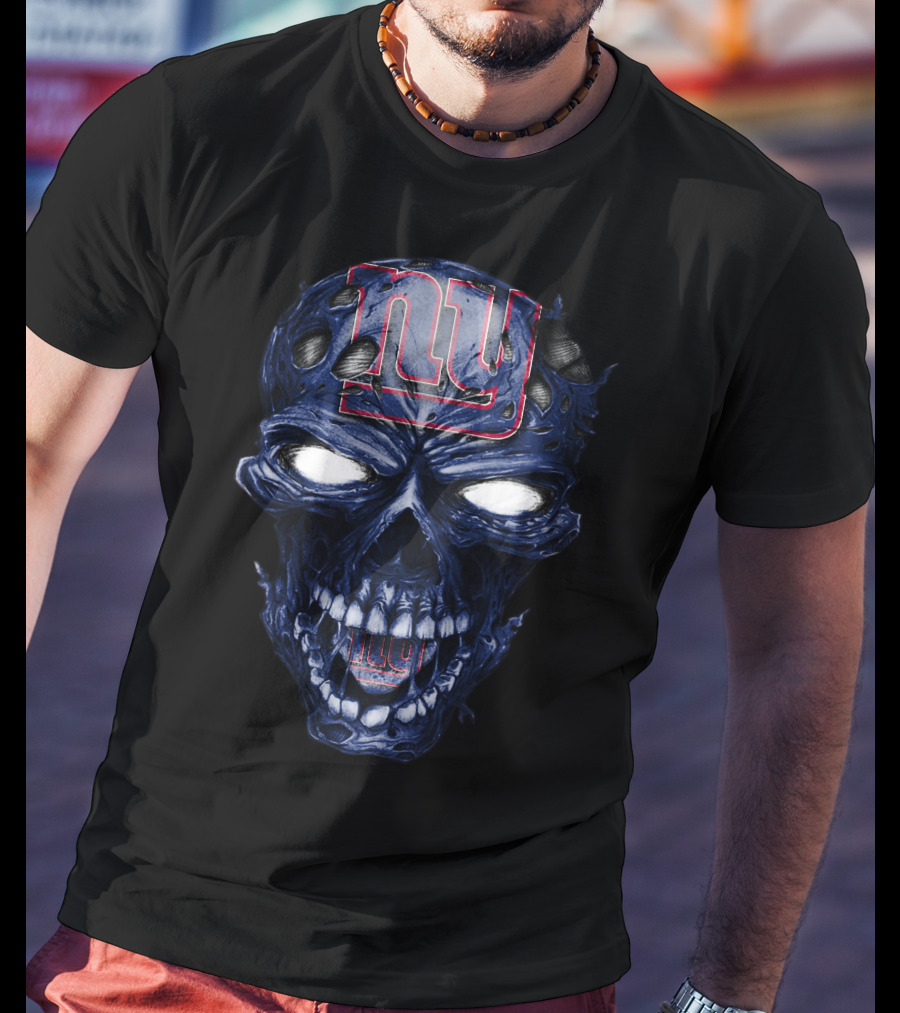 Skull V2 New York Giants NY T-Shirt