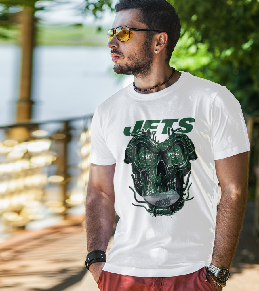 Jets Dragonskull New York Football T-Shirt