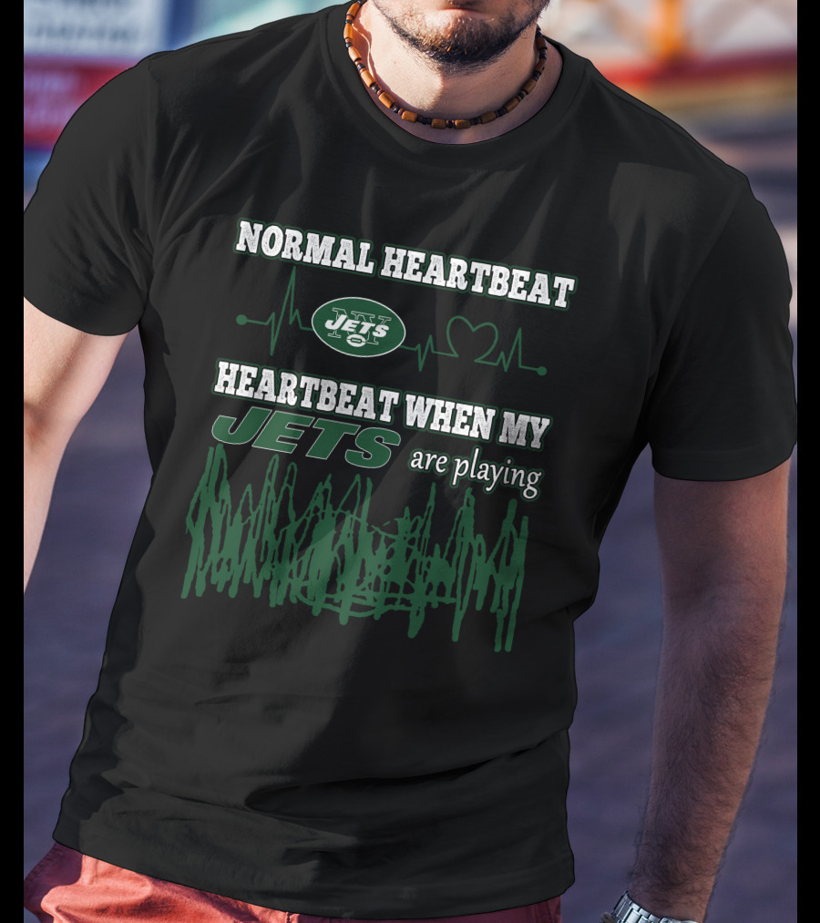 Normal Heartbeat Jets Heartbeat When My Jets Are Playing T-Shirt
