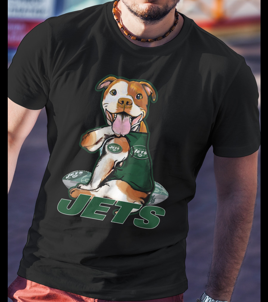 Pittbull Jets Football Fan New York T-Shirt